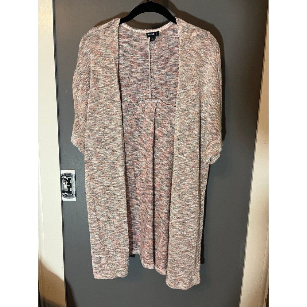 Torrid size 2 pink kimono cardigan sweater